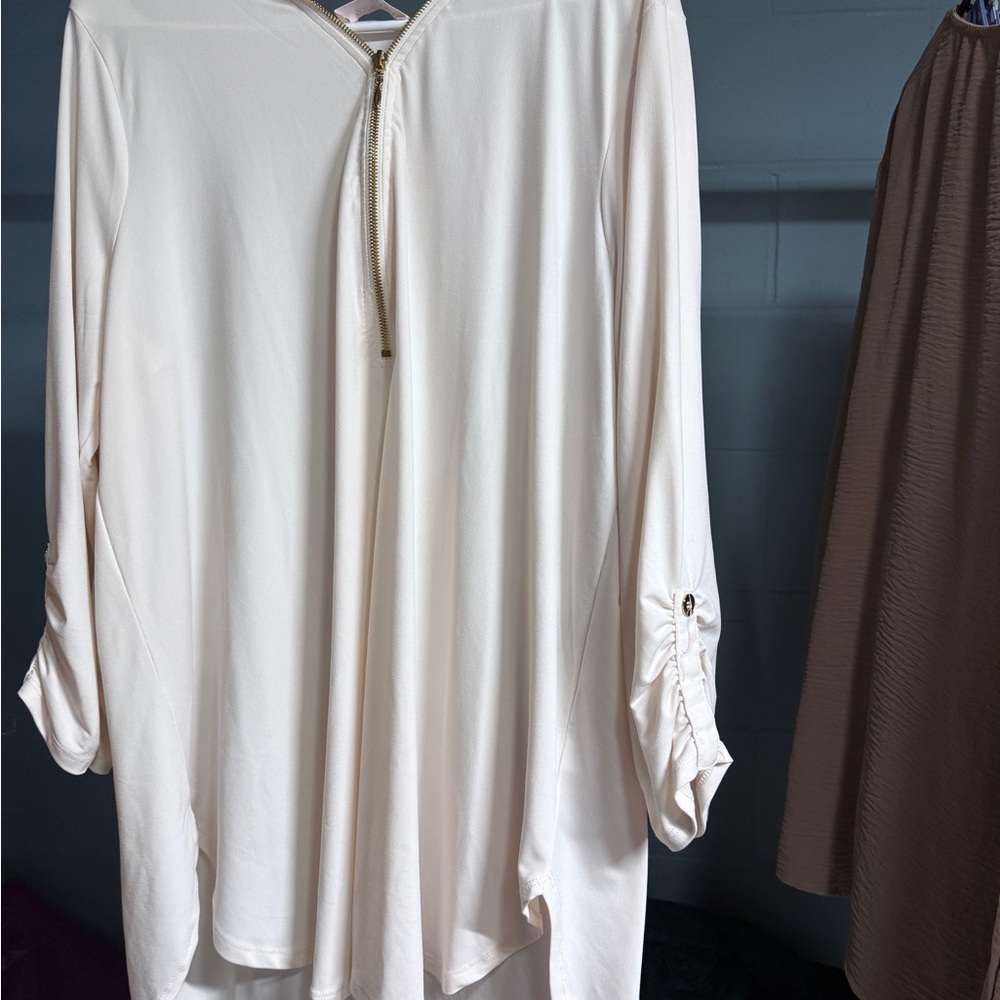 Elegant Cream Women's Top